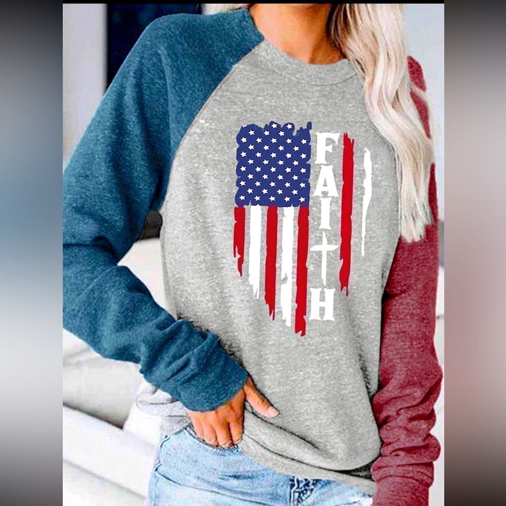 Long Sleeve “Faith” Shirt 🇺🇸